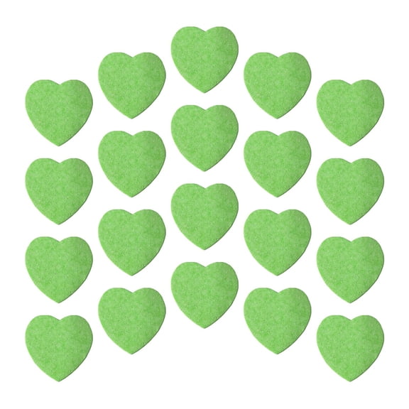 EHJRE Makeup Facial Sponges Cleanser Sponges Pad Heart Shaped Facial Cleansing Sponges Wood Pulp Face Cleaning Pads for Facials SPA Green 20pcs