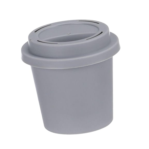EHJRE Makeup Sponge Holder Reusable Soft Portable Breathable Empty Coffee Cup for Travel , Advanced grey