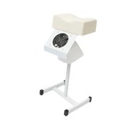 EHJRE Manicure Footrest Metal Adjustable Pedicure Stool Chair Ergonomic Foot Stand Footstool Leg Support for Nail Technician Suitable for Beauty Home Salon Spa White