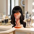 thumbnail image 1 of EHJRE Mannequin Head Home Velvet Hat Display Stand for Glasses Hairpiece Headphone Orange, 1 of 8