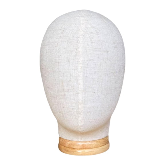 EHJRE Mannequin Head Wooden Base Costume Prop Model Display Rack, Salon Styling Tool, Organizer, Stable, Head Model, for Headdress Headphone Shop Home Hat , Pluggable pin