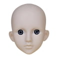 thumbnail image 1 of EHJRE Mannequin Training Head, Practice Makeup Doll, Portable Model, Cosmetology Face Head for Eyelash Extensions Beginner Grafting Gray Eyes YellowSkin, 1 of 8
