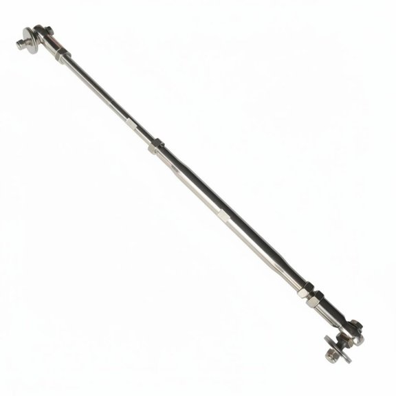 EHJRE Marine Connector Rod Outboard Twin Engine Link Adjustable Threaded Design Boat Steering and Control Applications