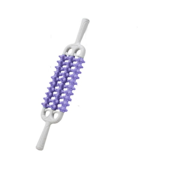EHJRE Massage Roller Stick Deep Tissue Handheld Muscle Relaxation Calf Rolling Massager for Cellulite Back Waist Legs Violet
