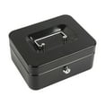 thumbnail image 1 of EHJRE Metal Cash Box with Lock Case Container with Keys for Kids Girls Boys Prizes Black, 1 of 9