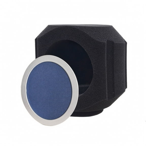 EHJRE Microphone Isolation Baffle Vocal Shield Acoustic Foam Absorbs Echoes and Reverberation for Singers Narrators and Remote Meeting Setups