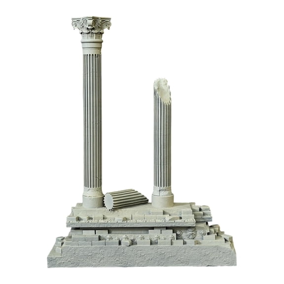 EHJRE Mini Roman Column Fish Tank Ornament Aquarium Landscape Decoration Resin Pillar Decor Artificial Ruins Suitable for Gift Giving Home Decoration Aquari Set B