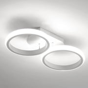 EHJRE Modern LED Flush Mount Ceiling Lights LED Ceiling Lamp Ceiling Lighting Fixtures for Living Room Kitchen Dining Room Bedroom - White Round White