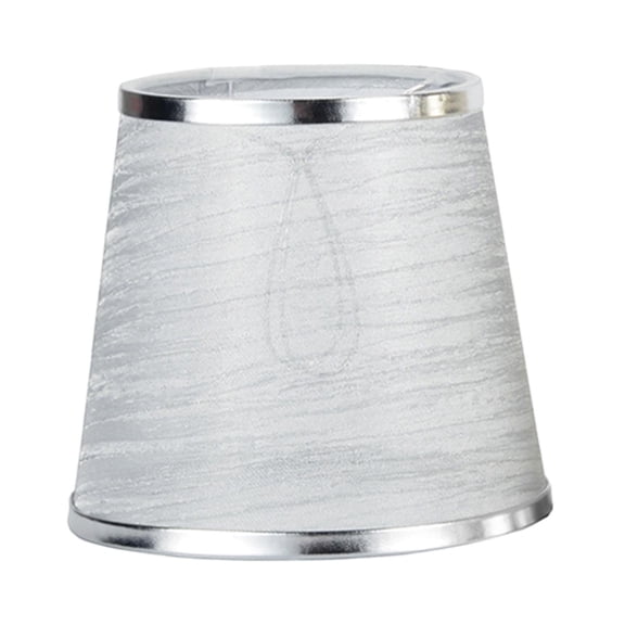 EHJRE Modern Lamp Shade, Durable Lightweight Replacement Shell Cover Fabric Lampshade for Parties Wall Lamp Decoration Cafe Chandelier Accessories Silver