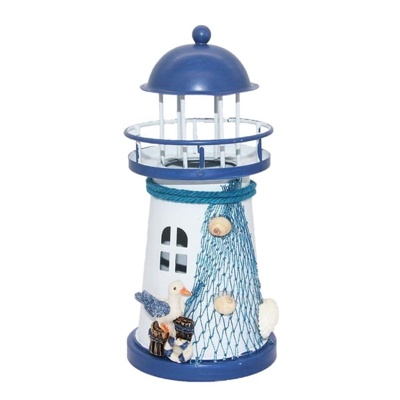 EHJRE Modern Nautical Decor Seagull RGB LED Light Electronic Lighthouse Home Decor
