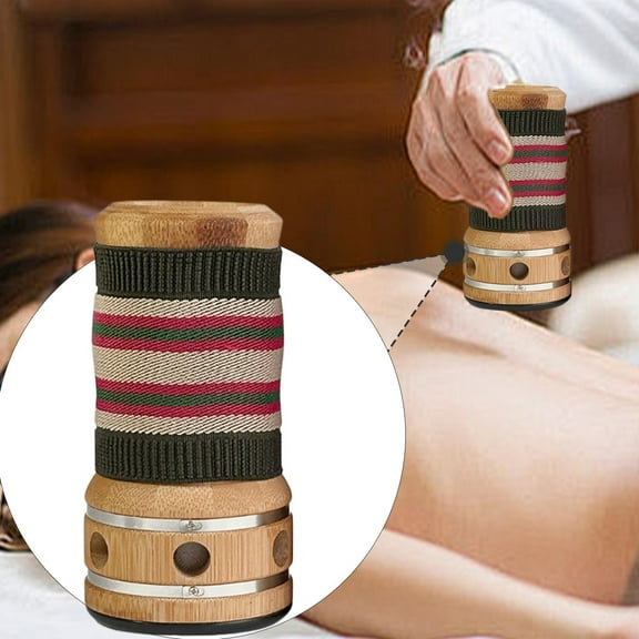 EHJRE Moxa Strips Burner Holder,Acupoint Massage Tool,Wormwood Artemisia Moxa Strips Mugwort Moxibustion Box,Moxibustion Keeper Box With cloth cover