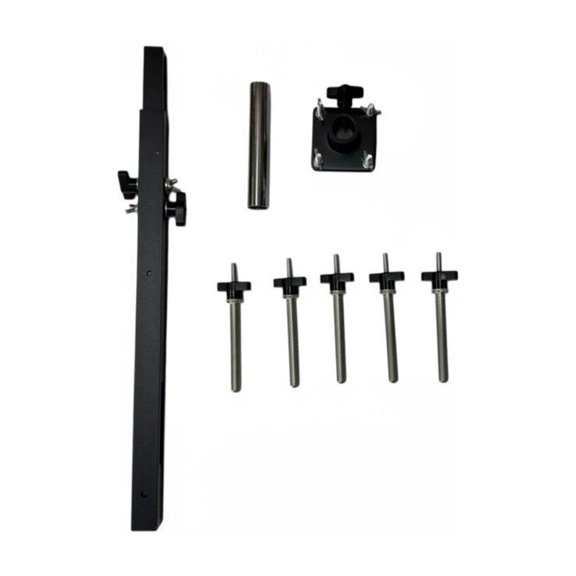 EHJRE Multi Bar Percussion Rack Cowbell Stand Stable Metal Frame Cowbell Mount for Drummers, Stage, Band Rehearsal Studio 5-group Stand