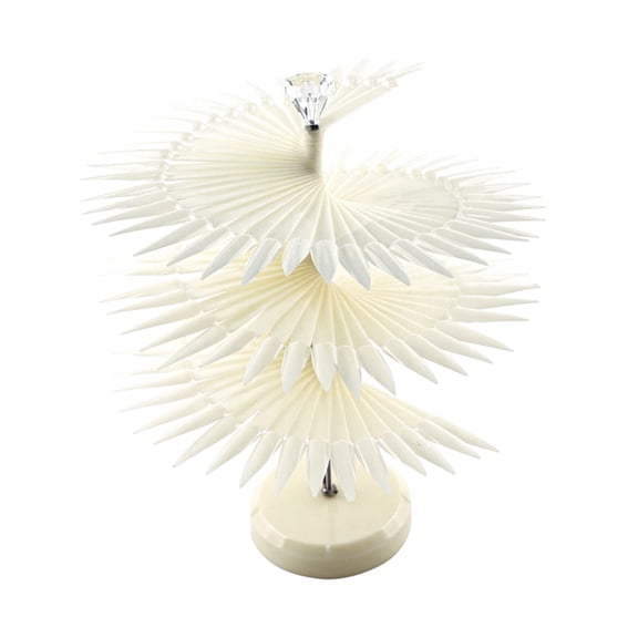 EHJRE Nail Display Stand Practice Tools 120 Different Colors Professional Easy to Organize Spiral Swatches Tips Chart Nail Color Show natural pointed head