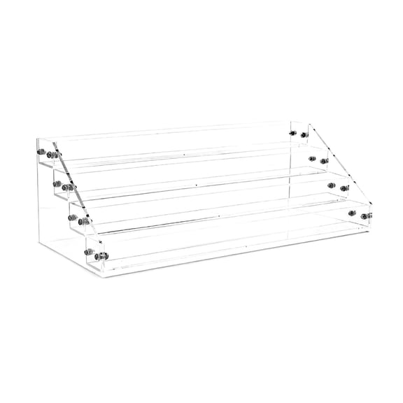 EHJRE Nail Polish Organizer Rack Makeup Display Rack Cosmetic Racks Acrylic Lipstick Storage Holder for Vanity Table Dressers Store 4 Tier
