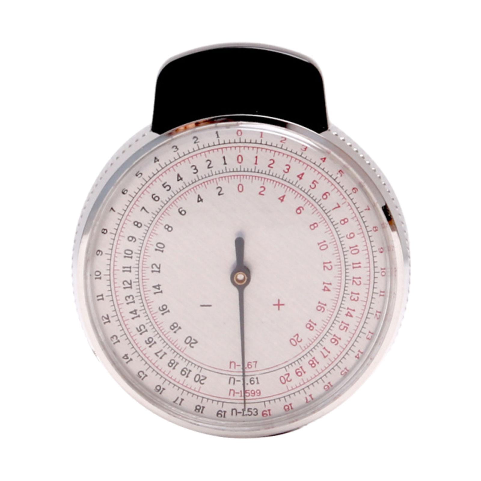 EHJRE Ophthalmic Lens Clock Curvature Measure Gauge, Stainless Steel