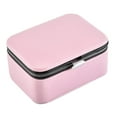 thumbnail image 1 of EHJRE PU Leather Jewelry Box Storage Case Pendant Ears Trinket Organizer Pink, 1 of 6