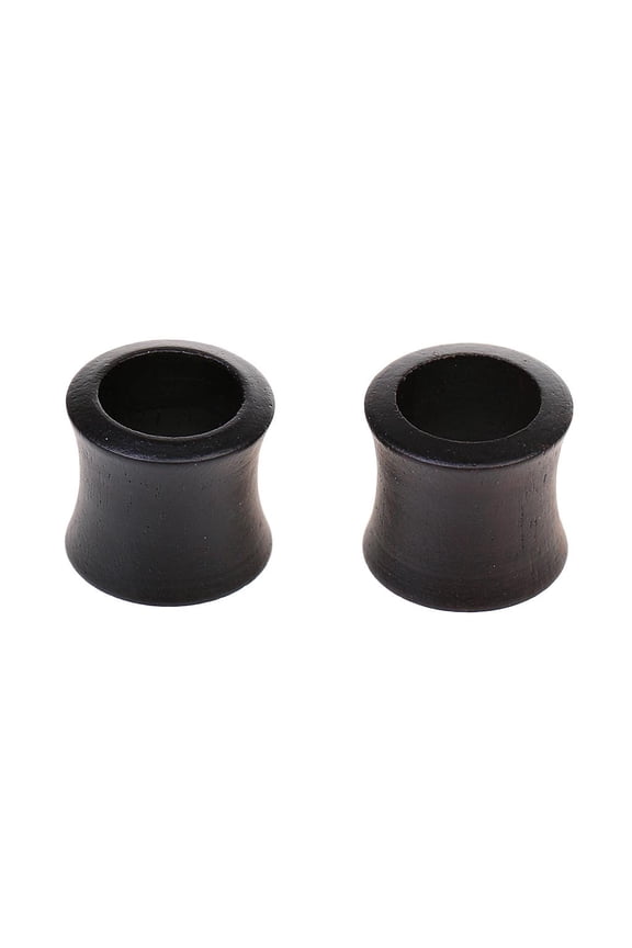 Pair of wooden ear expander ear tunnel ear plug ear piercing hollow pattern from 8mm