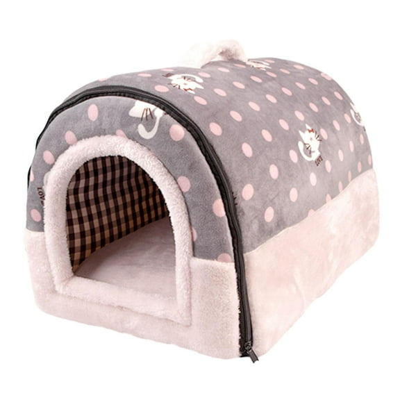 EHJRE Pet Cat Nest Dog Cat Bed Sleeping Washable Kennel Snooze Indoor Cats Nest Cat House for Chihuahua Poodle Pomeranian Puppy Dog L