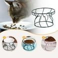 thumbnail image 1 of EHJRE Pet Feeding Bowl Rack Round Iron Drinking Pet Supplies Raised Cat Bowl Stand Green, 1 of 8