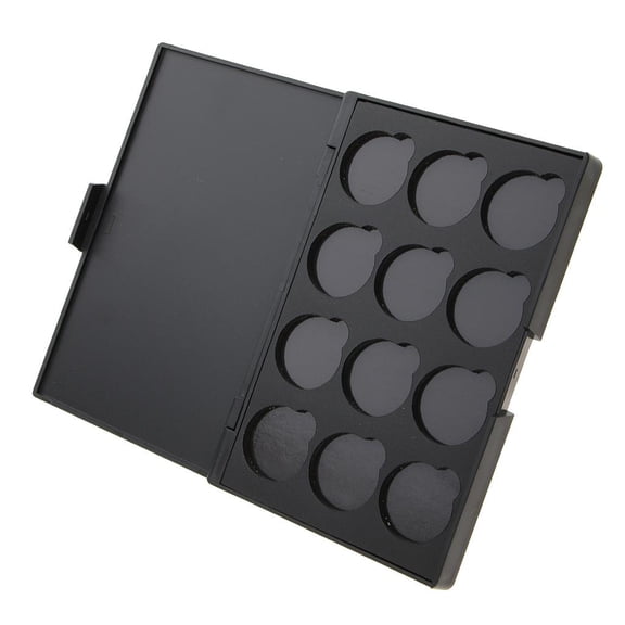 EHJRE Plastic Black Empty Magnetic Palette Box Blusher Eyeshadow Powder Makeup Case Organizer Container Travel Size Portable 03
