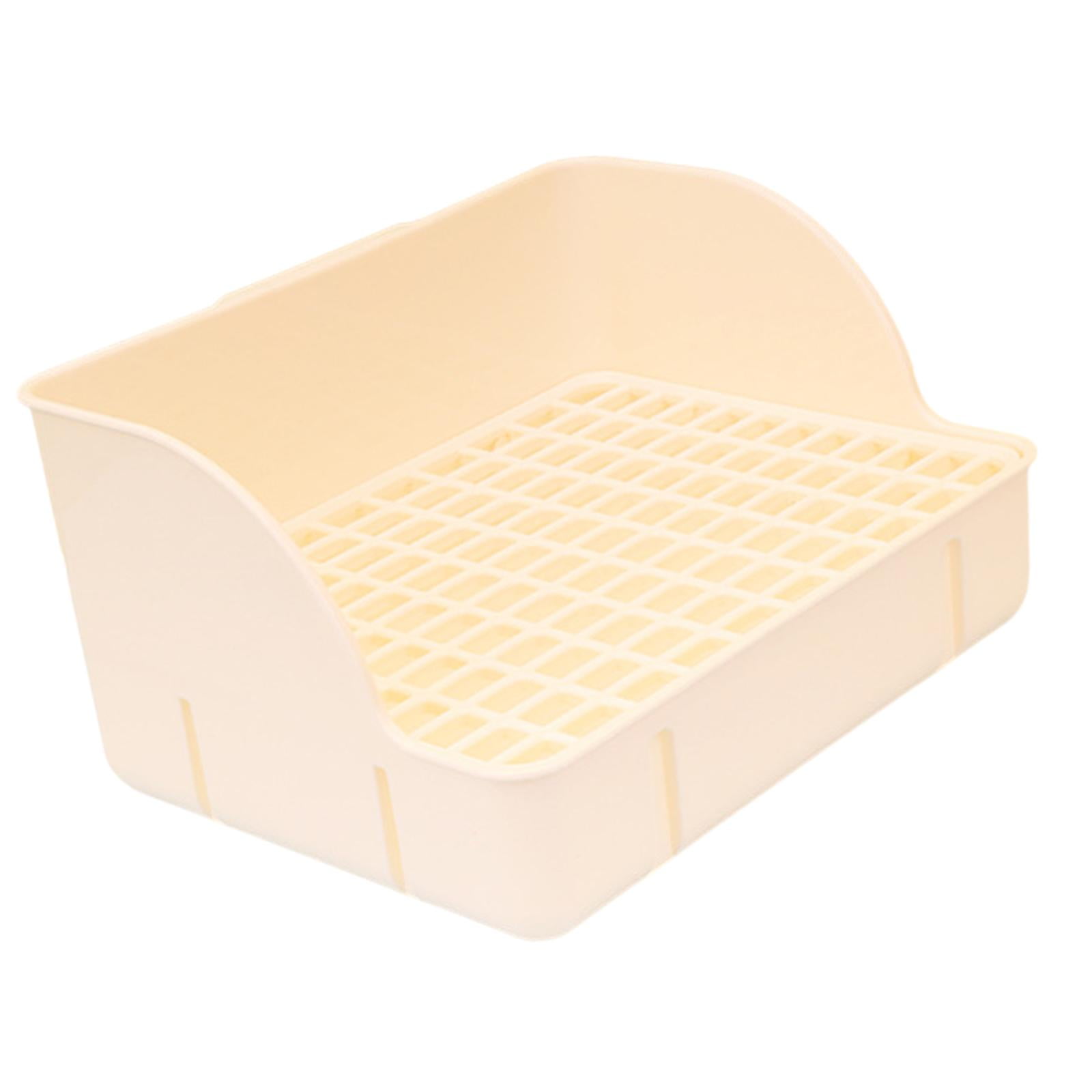 EHJRE Rabbit Corner Litter Pan 29x22x15.5cm Potty Trainer Corner Toilet