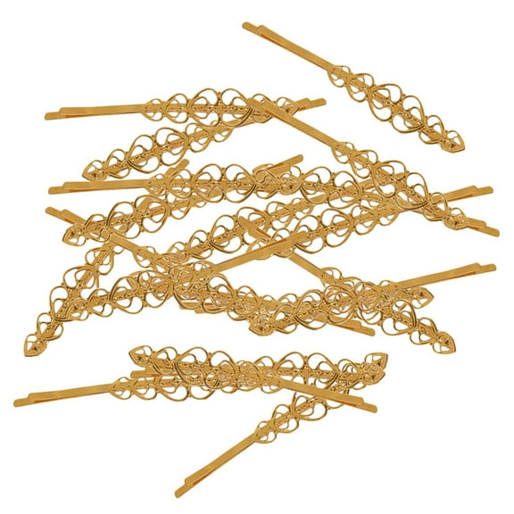 EHJRE Retro Metal BobbyHairpin Chic Wedding Jewelry Hair Pins Jewelry Decorations Golden