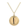 thumbnail image 1 of EHJRE Retro Round Shape Photo Charm Locket Openable Box Pendant Necklace Chain Gold, 1 of 7