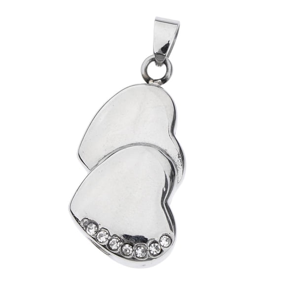 EHJRE Rhinestone Pet Urn Cremation Pendant Memorial for