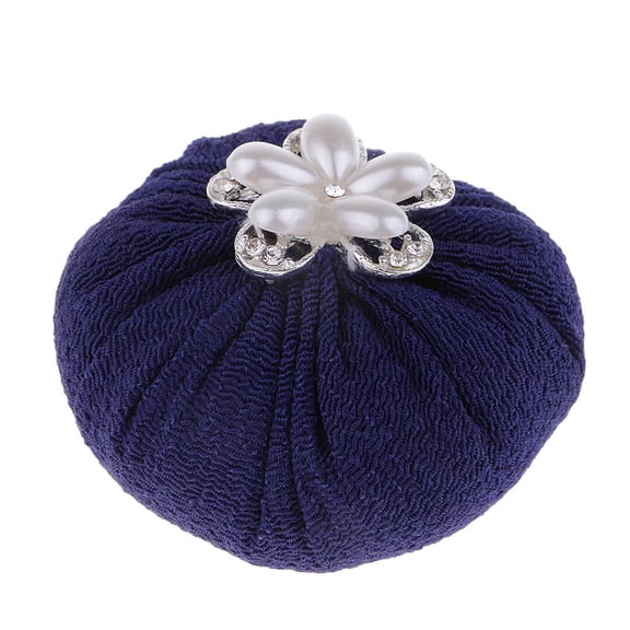EHJRE Round Shape Pin Cushion Pincushions With Rhinestones For DIY Dark Blue