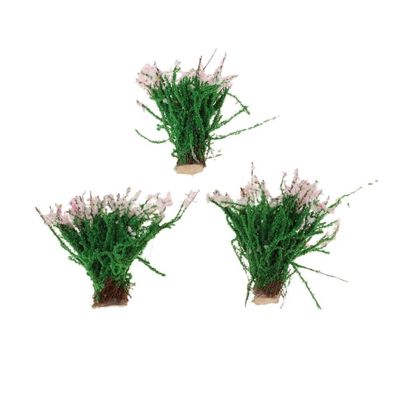 EHJRE Sand Scene Shrubs and Flowers Toy DIY Accessory Landscape Model Material pink