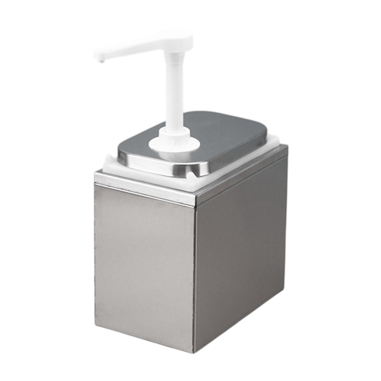 WantJoin Sauce Dispenser With 5 Of 2.75 Quart/2.6 L Jars Stainless