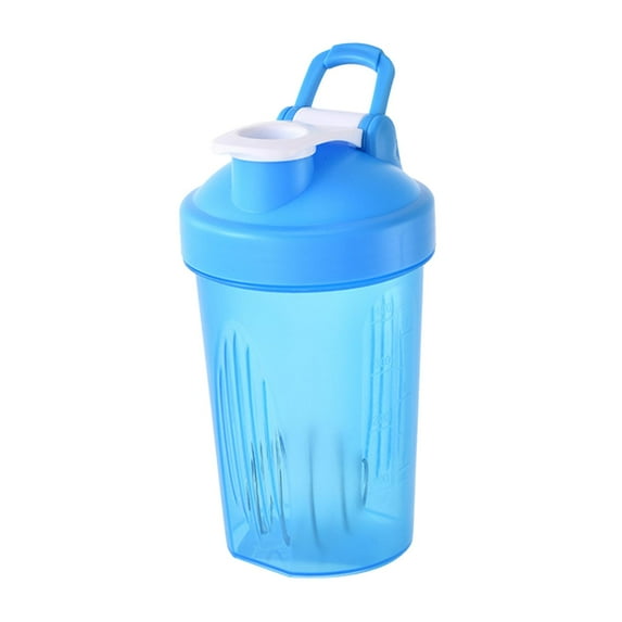 EHJRE Shaker Bottle Milkshake Cup 401-500ml Portable Mixing Cup Leakproof Shaker Cups Mixer Bottle for Milk Water Drinks Coffee Gym Blue