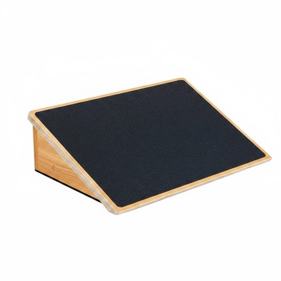 EHJRE Slant Board Wooden Exercise Board Calf Stretching Board Squat Board Textured Surface Enhanced Stability Suitable for Weighted Squats Calf Raises VMO Training Home Gym