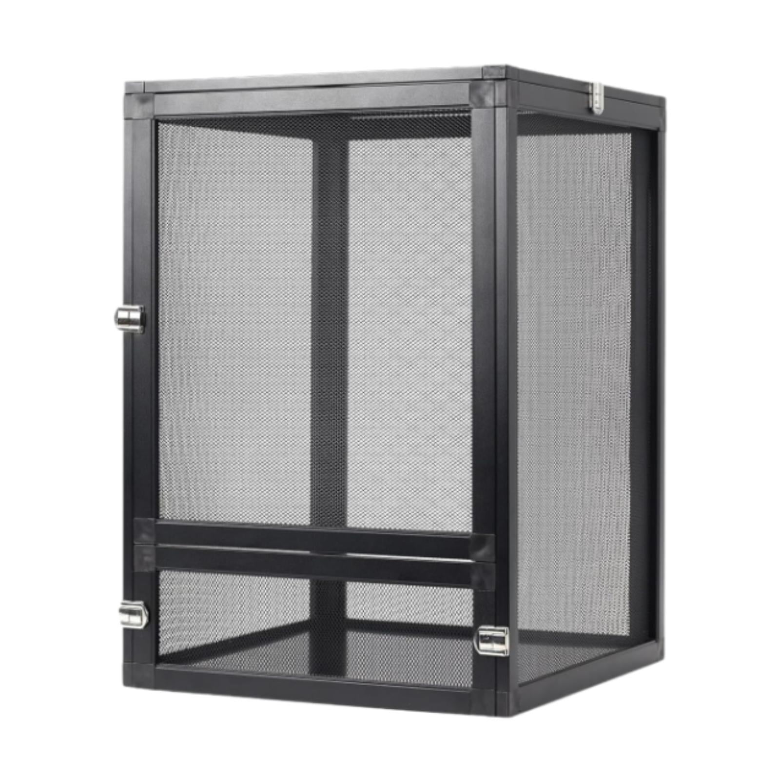 EHJRE Snake Alumuninum Screen Cage Reptile Terrarium Container Portable ...