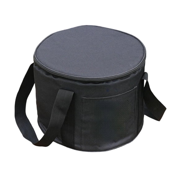 EHJRE Snare Drum Bag Dustproof Instrument Protection Zipper Closure Jazz Drum Case 31cmx35cm