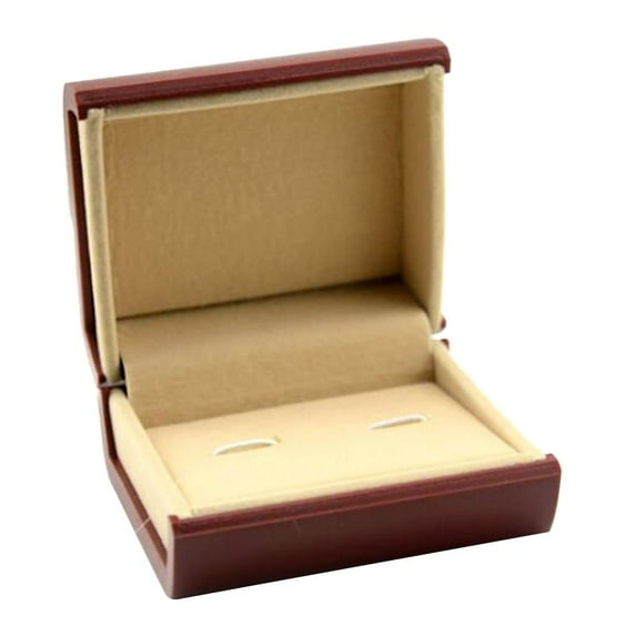 EHJRE Soft Velvet Tie Bar Cufflinks Pair Wedding Party Storage Box Display Showcase - Res-Cufflink