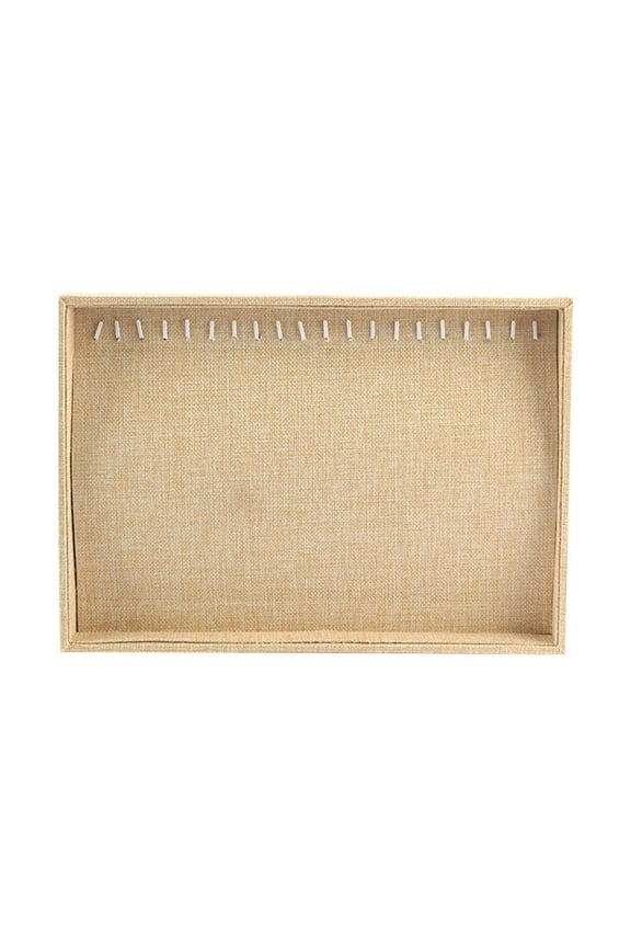 Stackable Jewelry Storage Tray Showcase Jewelry Display Earring Holder - Wood, Necklace Tray