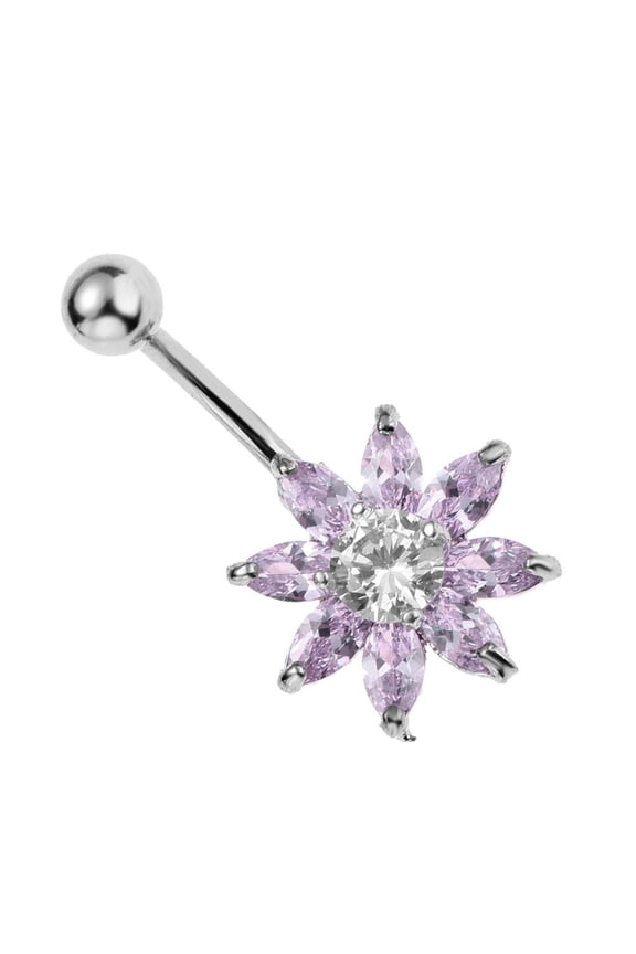 Stainless Steel Navel s Screw Navel Jewelry - and Pink, Single +Light