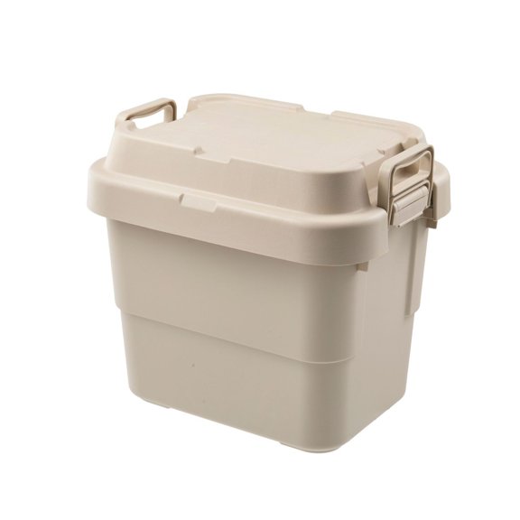 EHJRE Storage Container Bin Box Rigid Plastic Stackable Lid for Car Trunk Camping and Closet Shelves