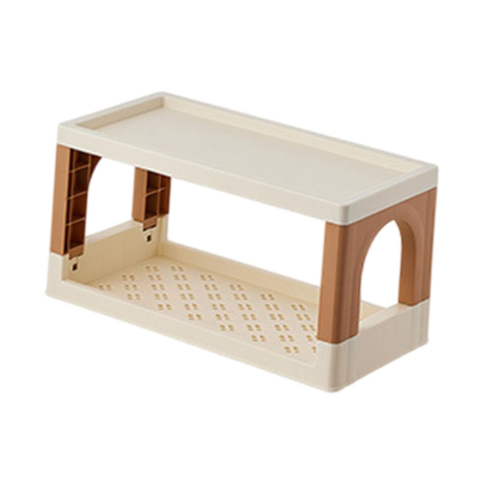 EHJRE Storage Rack Decor Foldable Spice Rack Supplies Tabletop Stand ...