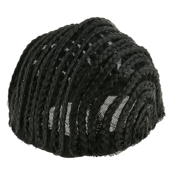 EHJRE Stretchable Cornrow Braided for Crochet with Adjustable Straps Combs , Black, S S