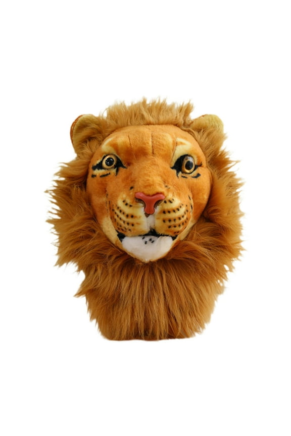Stuffed Animal Head Shoulder Bag Plush Bag Quirky Personalized Trendy Simulation Lion