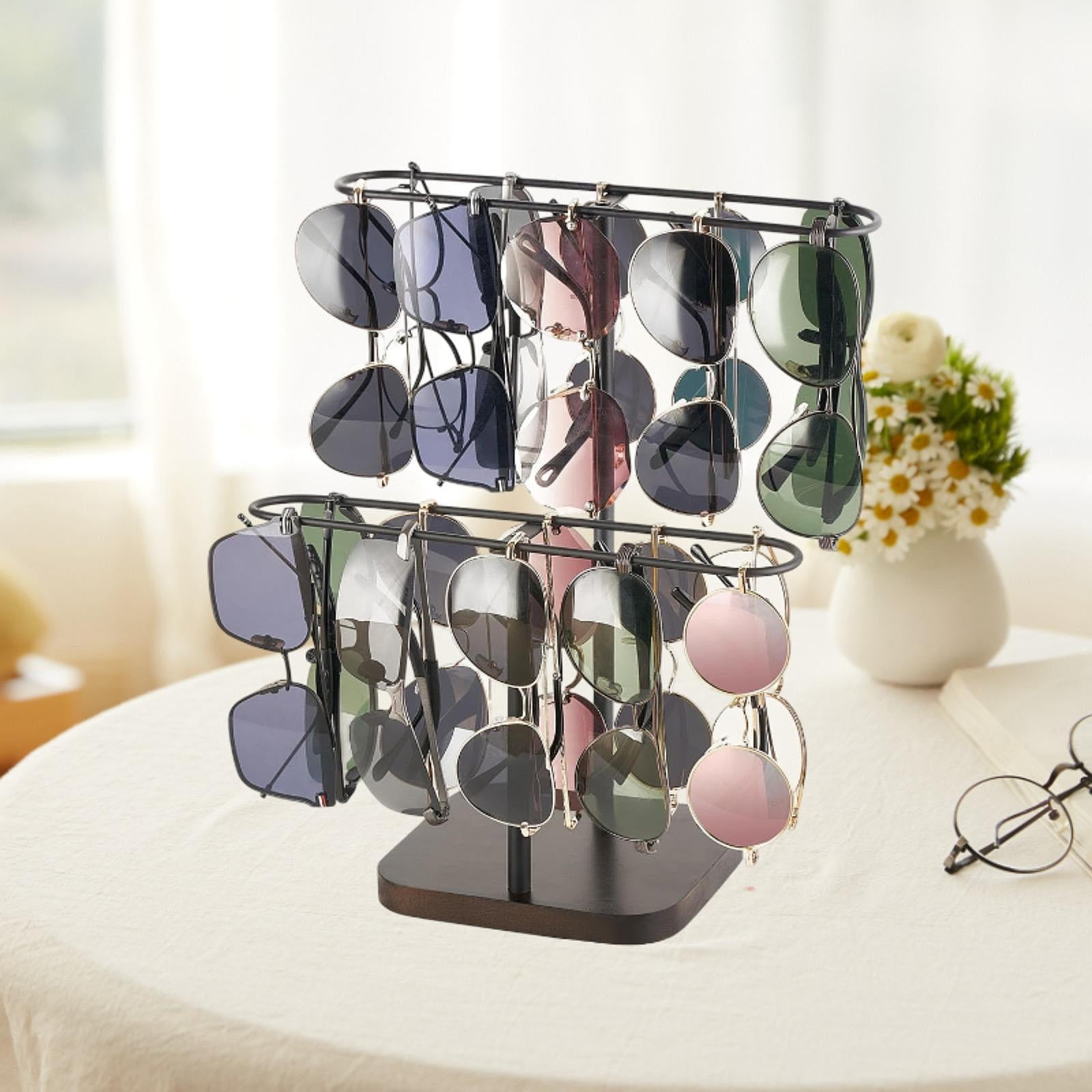 EHJRE Sunglasses Organizer Eyeglasses Display Rack Home Decor for ...