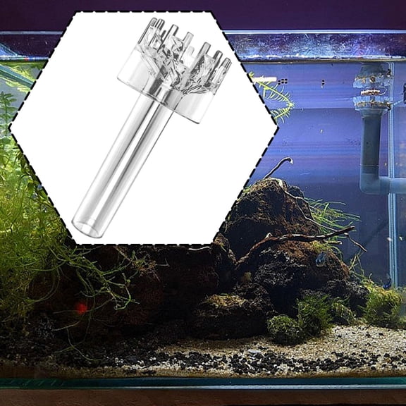 EHJRE Surface Skimmer for Aquariums, Easy to Set Up, for Aquariums, Lightweight, Rotatable, Acrylic for Aquariums, Water Pipe, Functional 14mm