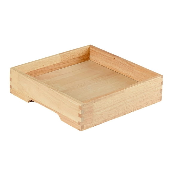 EHJRE Tray Wood Seafood Dish Chilled Serving Tray for Beef Kitchen Parties L Square