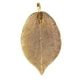 thumbnail image 1 of EHJRE Trendy Filigree Natural Leaf Pendants Long Chain for Necklace Pendants Gold, 1 of 9