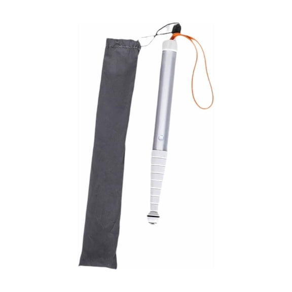 EHJRE Walking Stick for Blind Titanium Alloy Shockproof Anti Slip with Storage Bag 9 Section 1.18m