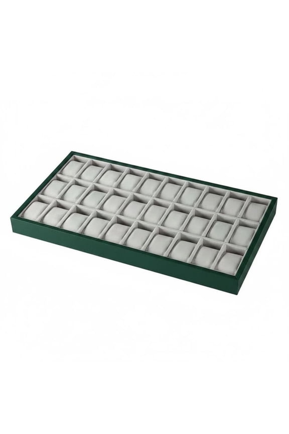 Watch Organizer Tray Display Tray Stackable Design for Neat Multi Compartment Layout for Market Vendors and Craft Fairs
