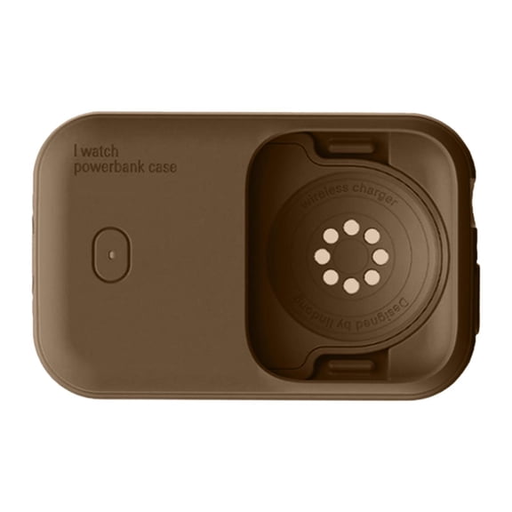 EHJRE Wireless Charger Lightweight Practical Charger Power Bank Accessories Brown