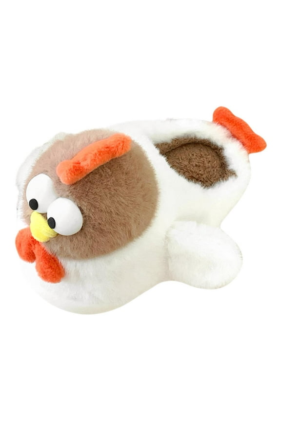 Women's Luxury Slipper Footwear Cute Winter Slippers Non-Slip Furly Animal Shoes EU 36 to 37